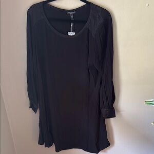 Eileen Fisher Charcoal Long Sleeve Dress